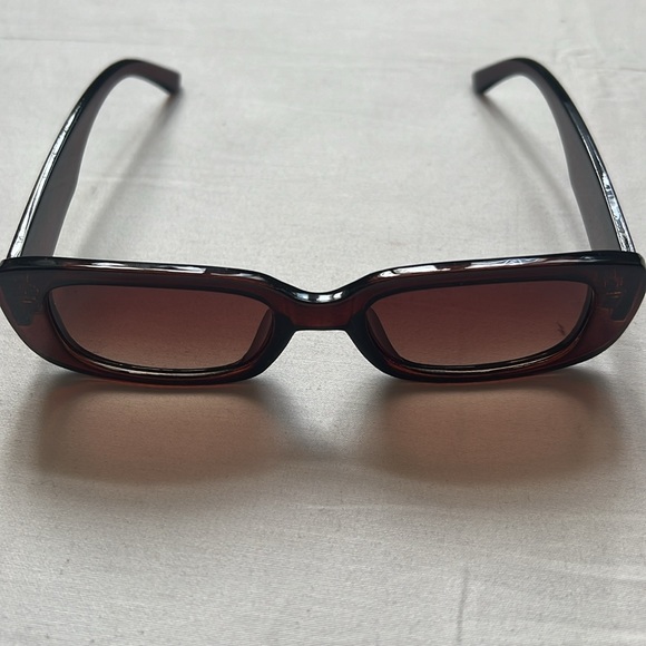 Retro Rectangular Frame Ink Street Photography Sunglasses - Picture 7 of 9